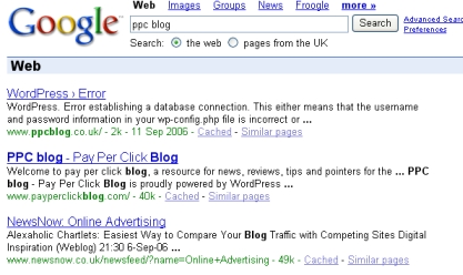 PPCBlog SERP